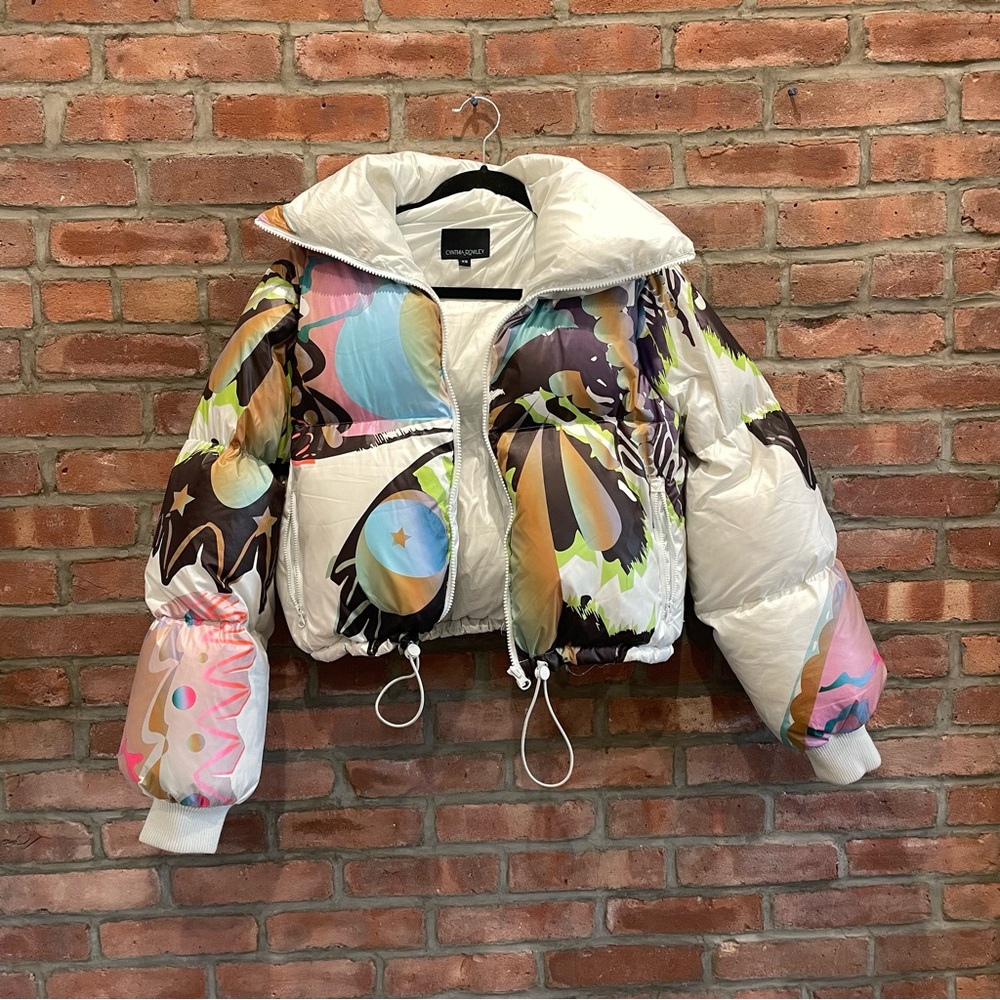 Cynthia Rowley Multicolor Puffer Jacket - Picture 3 of 11